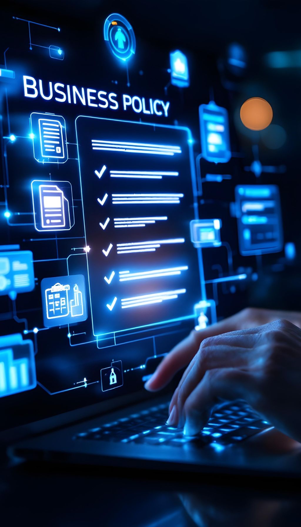 Digital Transformation and ISO 9001: The Future of Quality Management Professional using a futuristic digital interface displaying ISO 9001, representing data-driven and technology-enhanced quality management systems