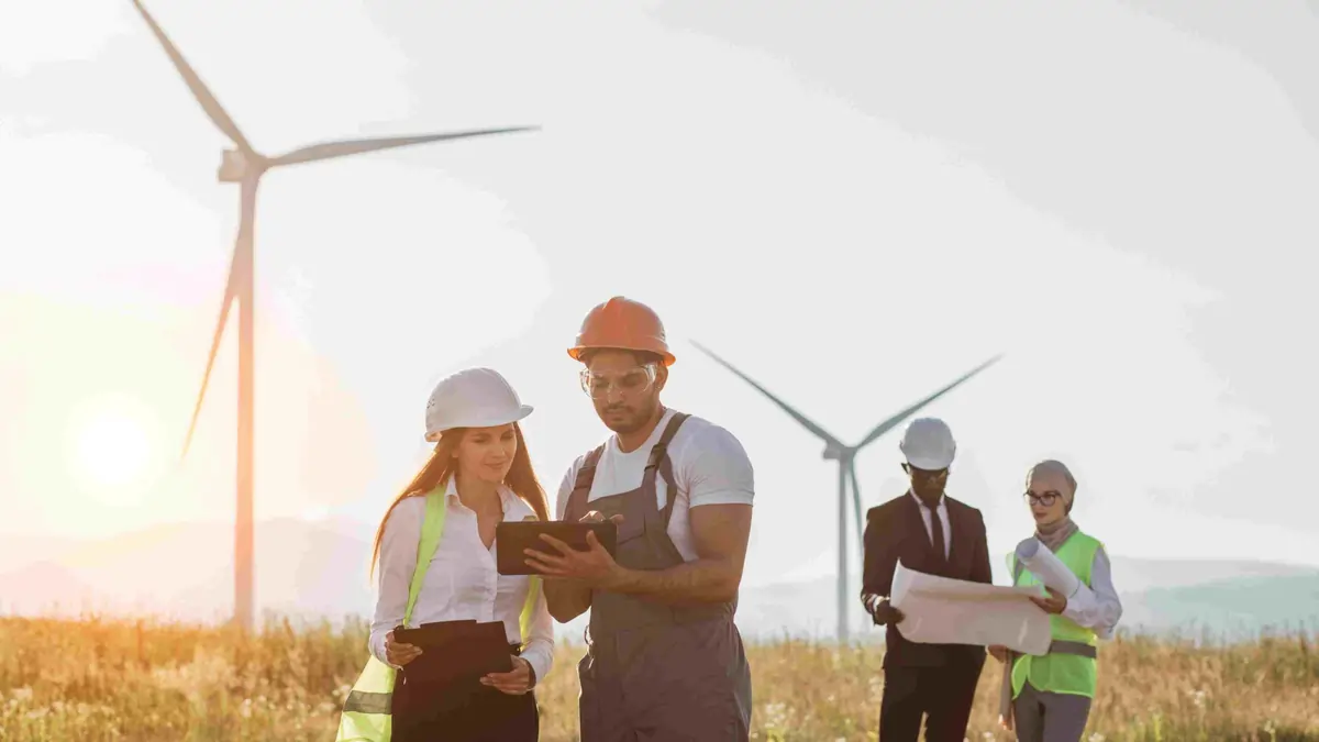 Hands holding soil with a small plant symbolising sustainable growth, ESG progress, and social responsibility in business