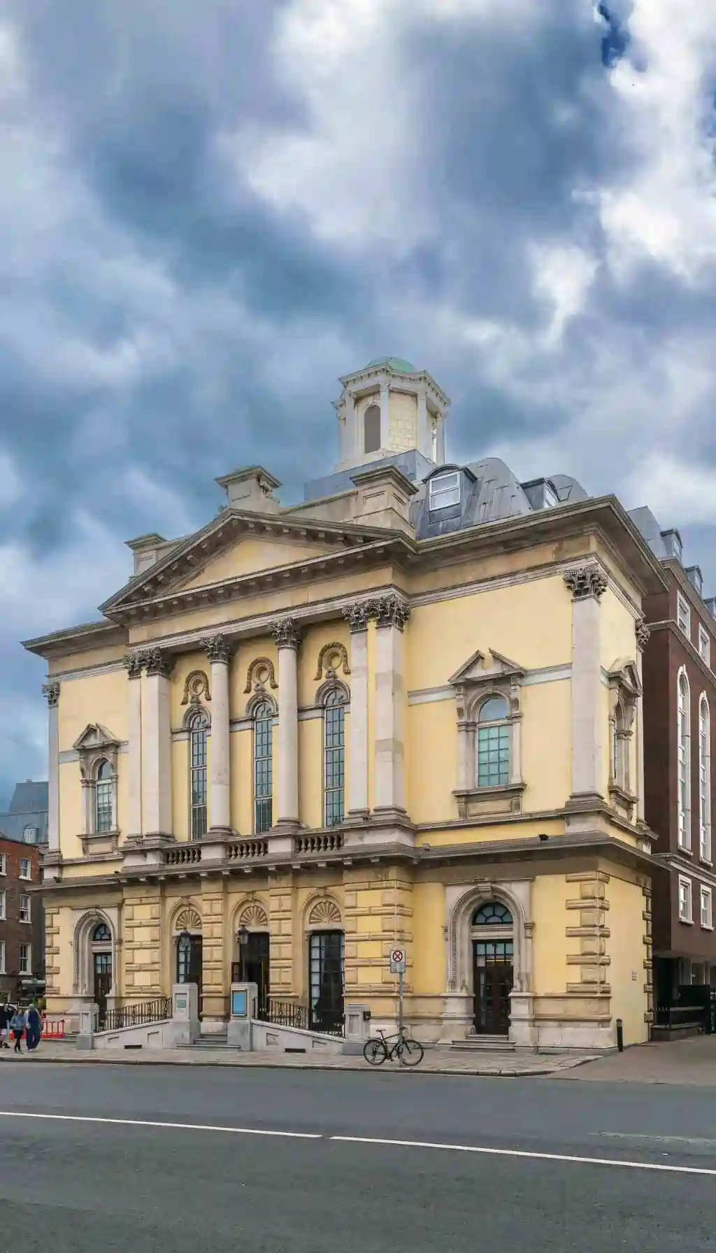 Historic public administration building in Dublin associated with regulation and oversight, representing institutional food safety standards and compliance frameworks.