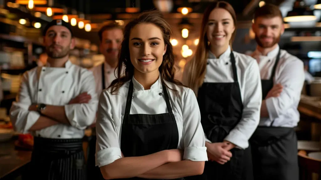 Restaurant kitchen team trained in food safety and HACCP compliance in Ireland