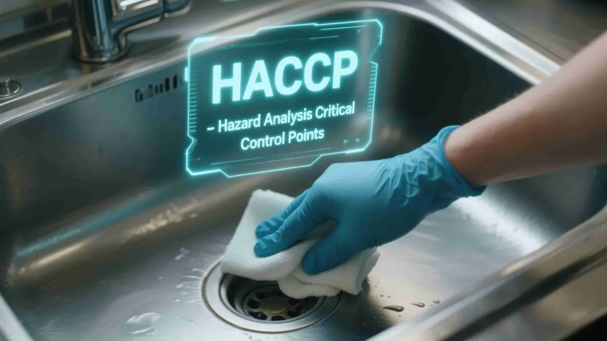 Horizontal blog images - 2026-02-12T231750.376 Food handler wearing gloves preparing fresh vegetables at a refrigerated prep station