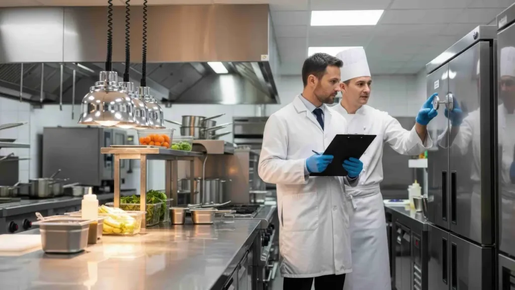 Food Safety Inspection in Professional Commercial Kitchen